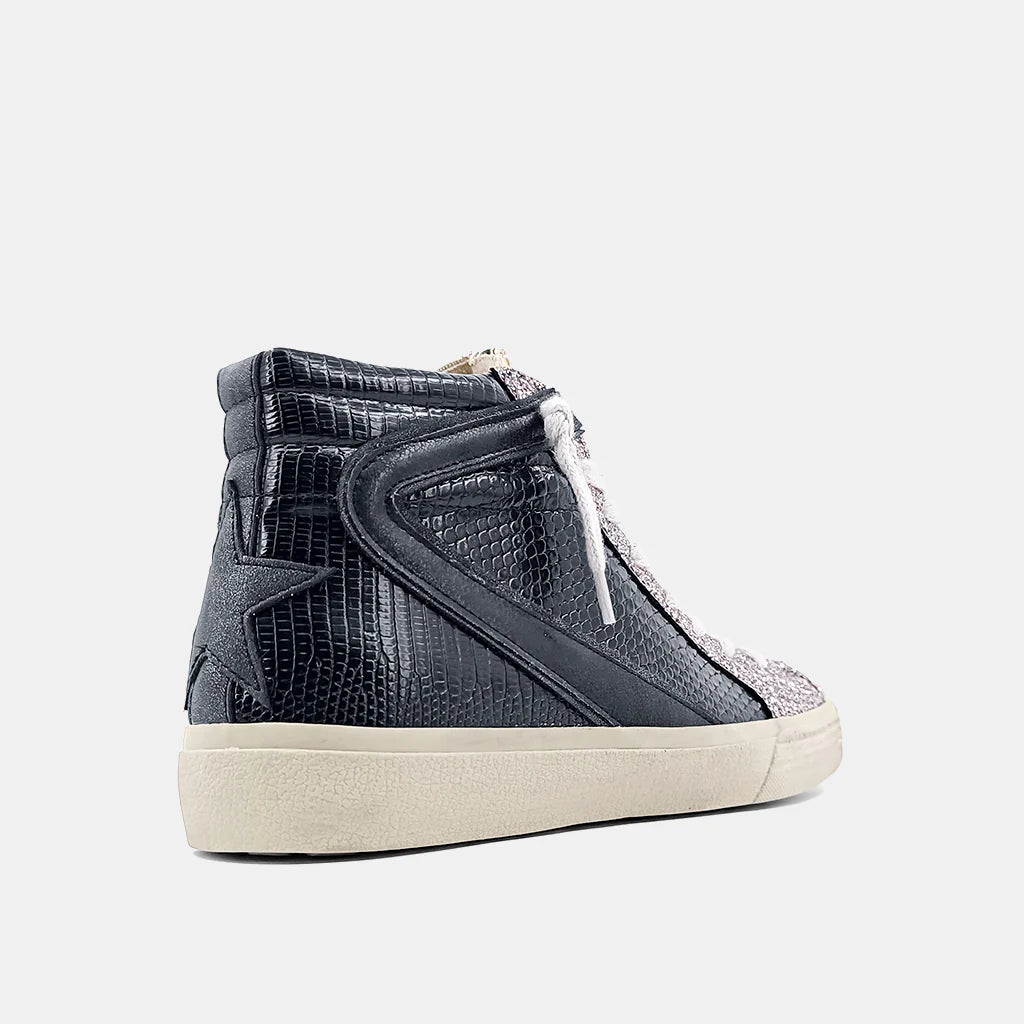 Shu Shop Rooney Black Snakeskin Hightops