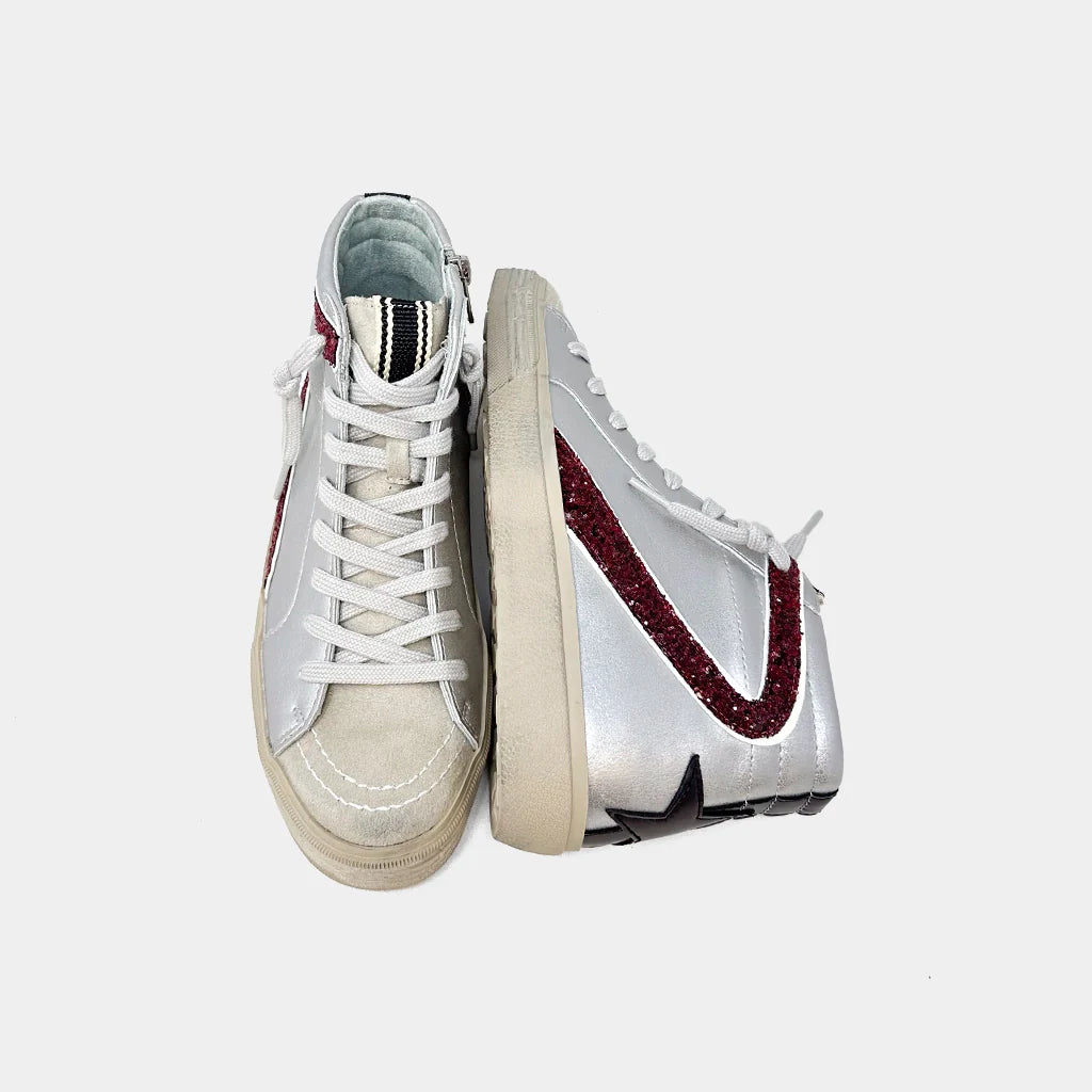 Rooney Silver Hightops by ShuShop