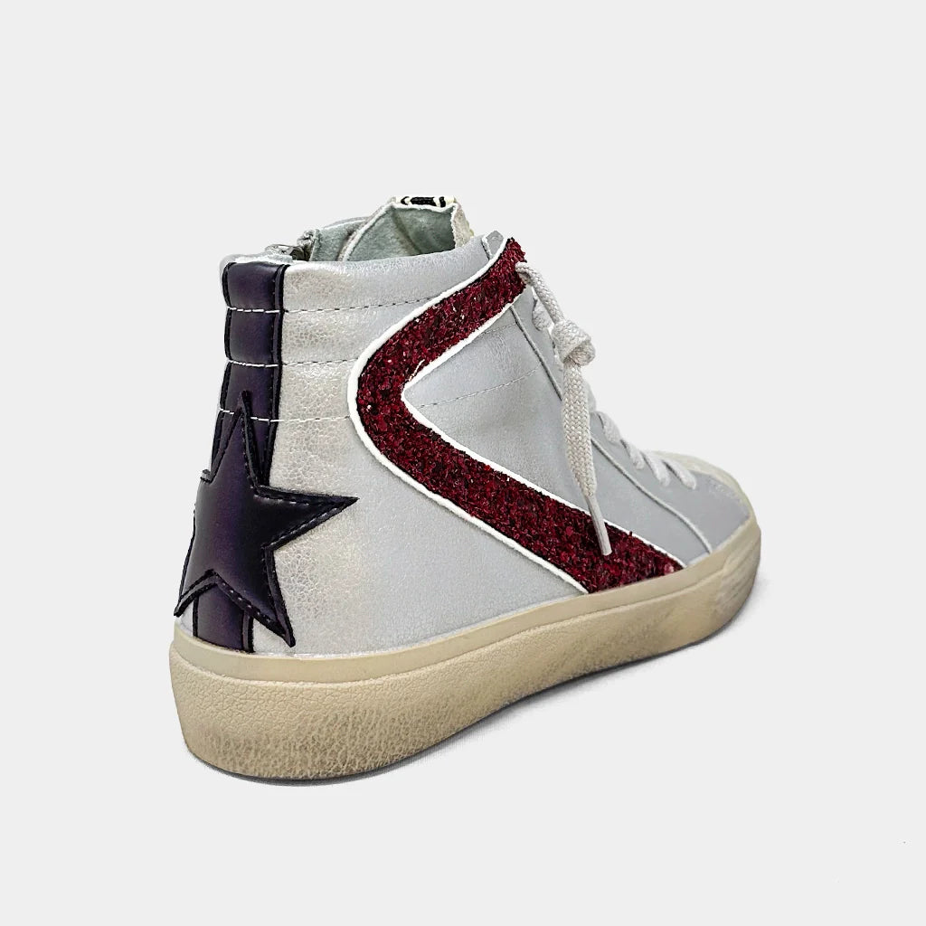 Rooney Silver Hightops by ShuShop