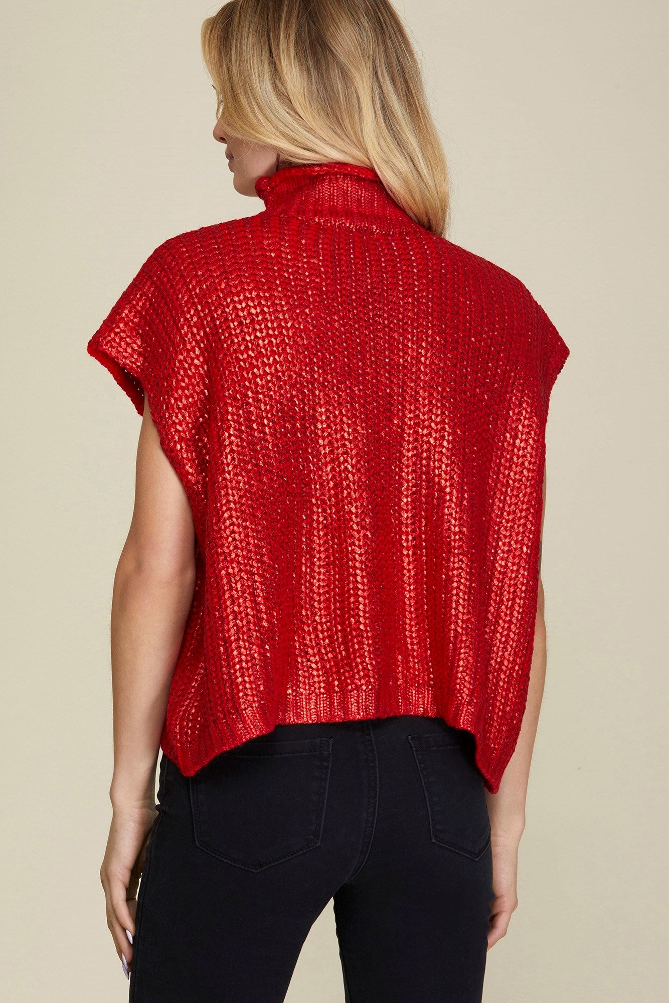 Red Metallic Foil Top