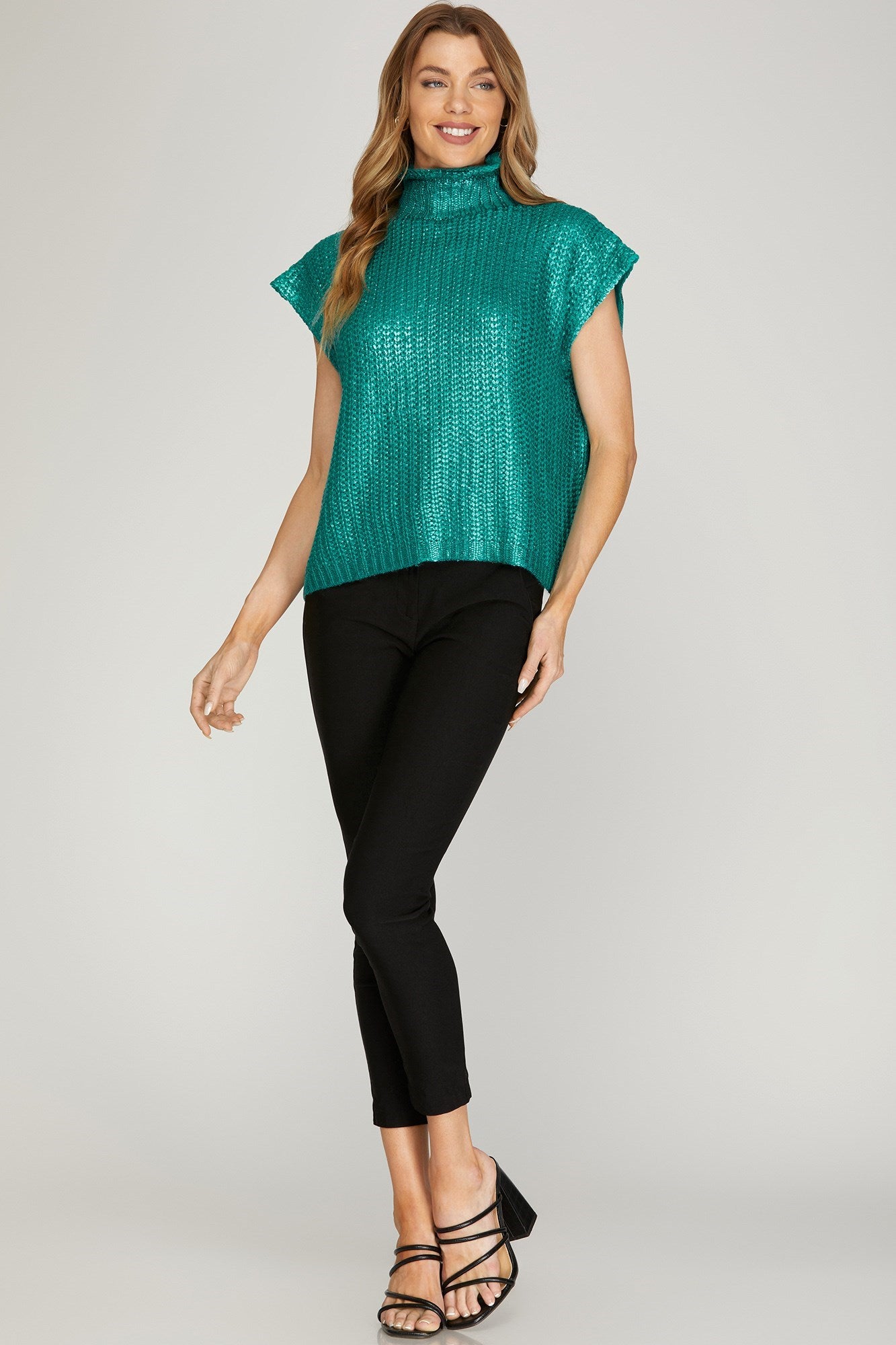 Emerald Metallic Foil Top