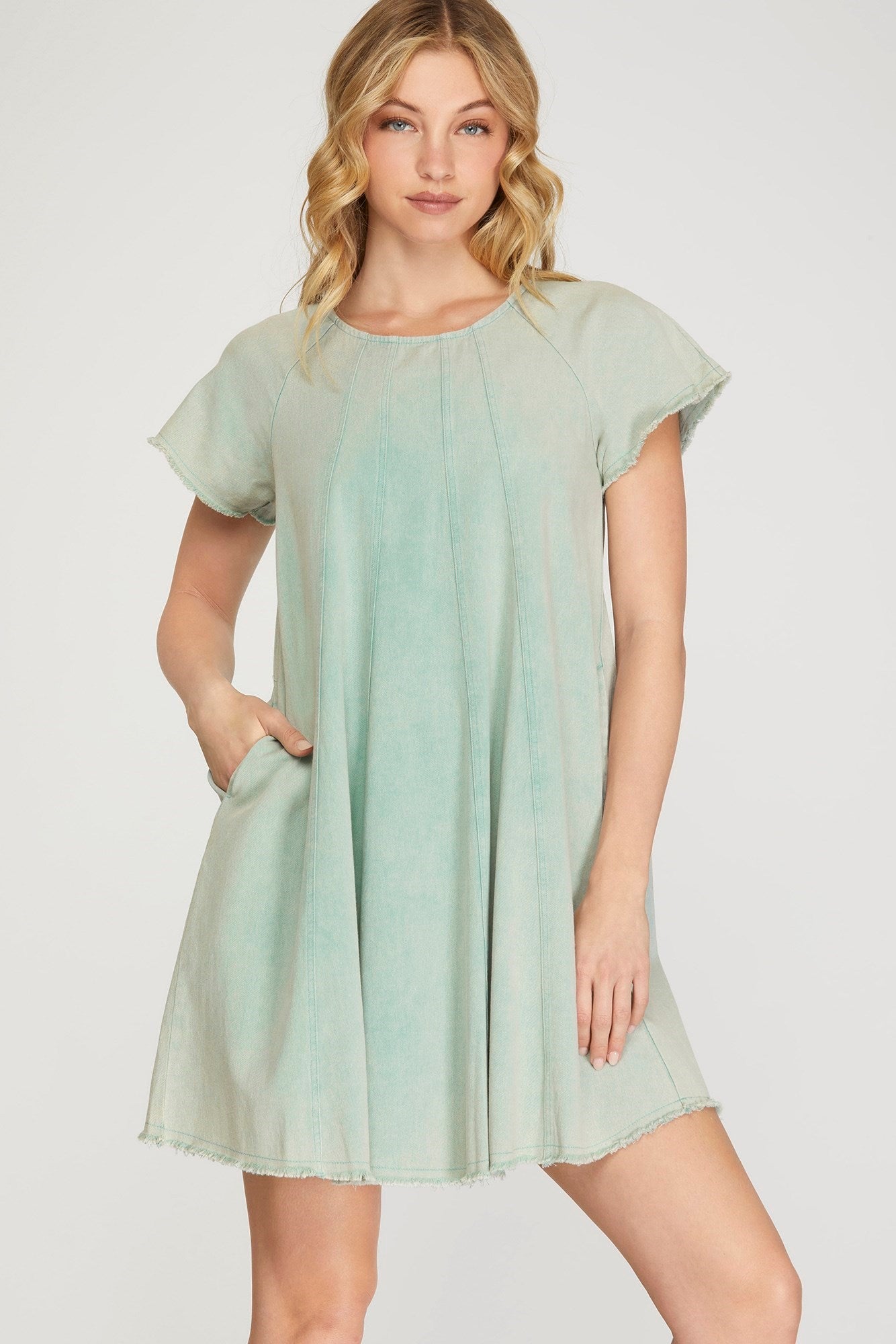 Seafoam Woven Dress JUST A LITTLE WESTERN Seafoam Woven Dress JUST A LITTLE WESTERN