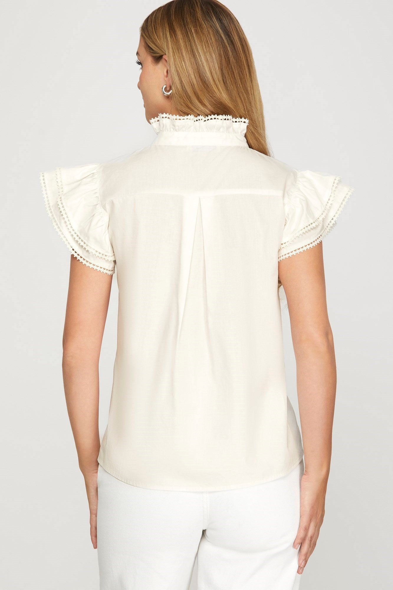 Off White Edge Trim Top