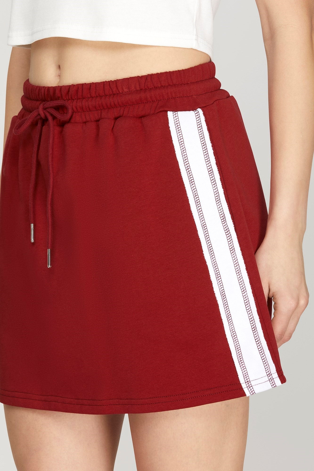 Red Game Day Top & Skirt Set