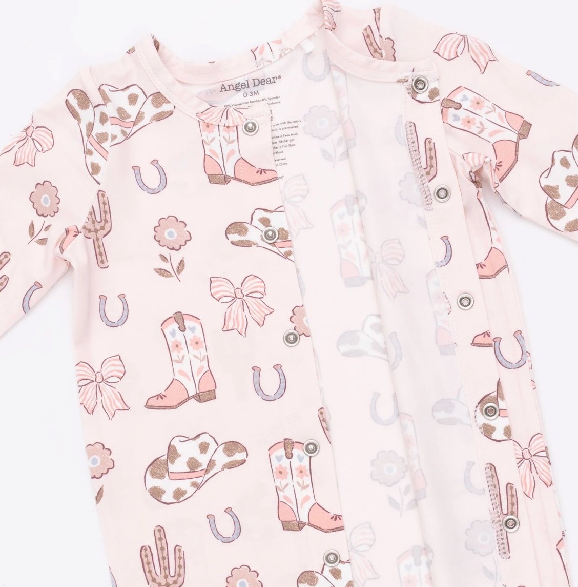 Angel Dear Cowboy Boots & Bows Convertible Gown Set