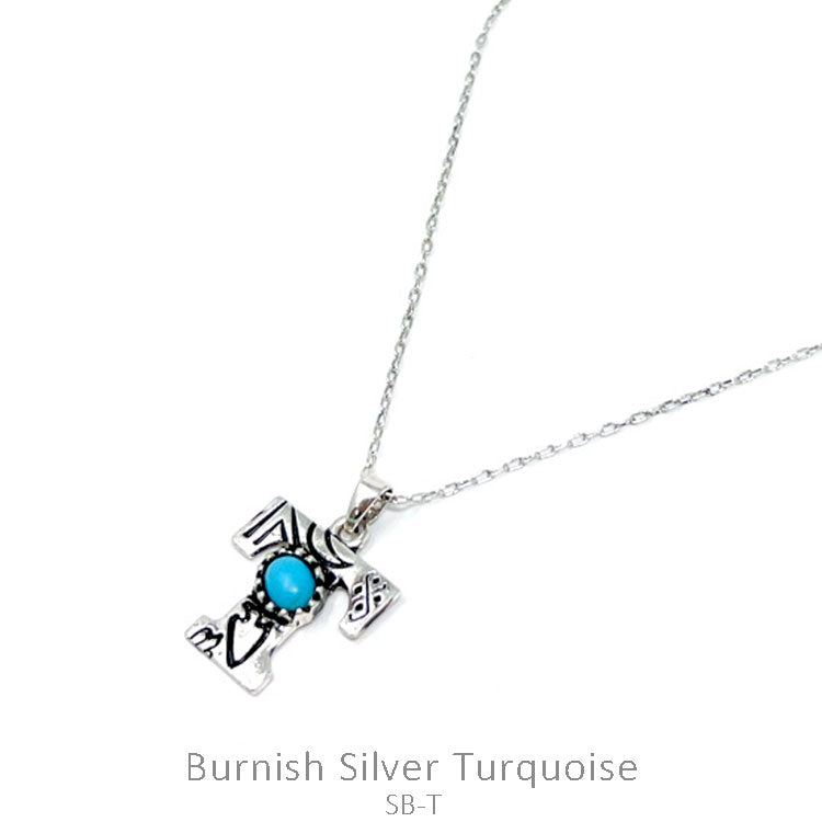 Silver Western Initial Necklace