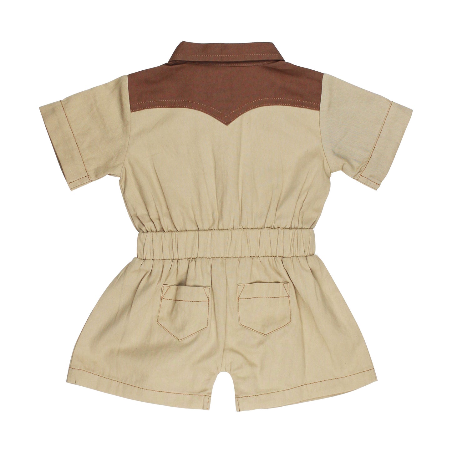 L'oved Baby Organic Western Romper- Oatmeal