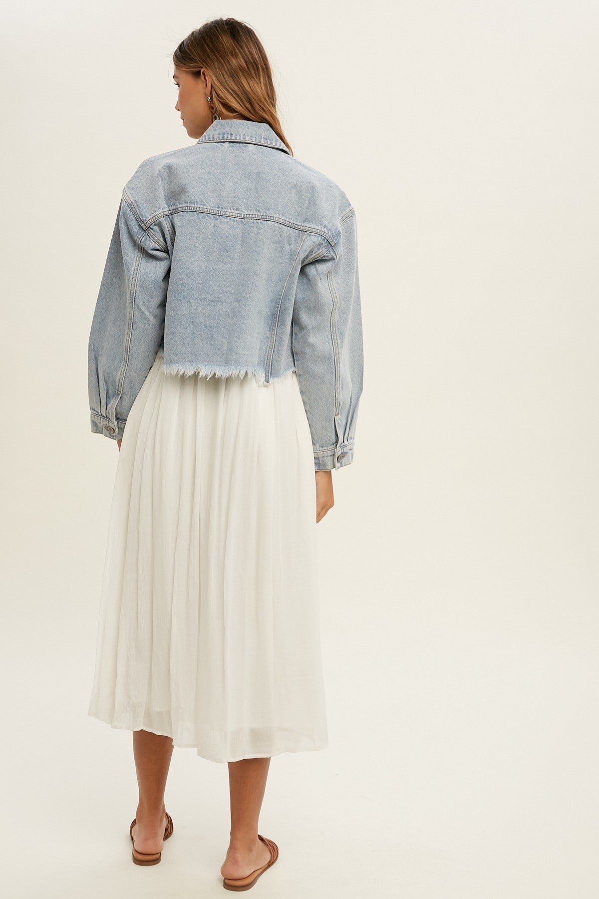 Chambray Distressed Jacket