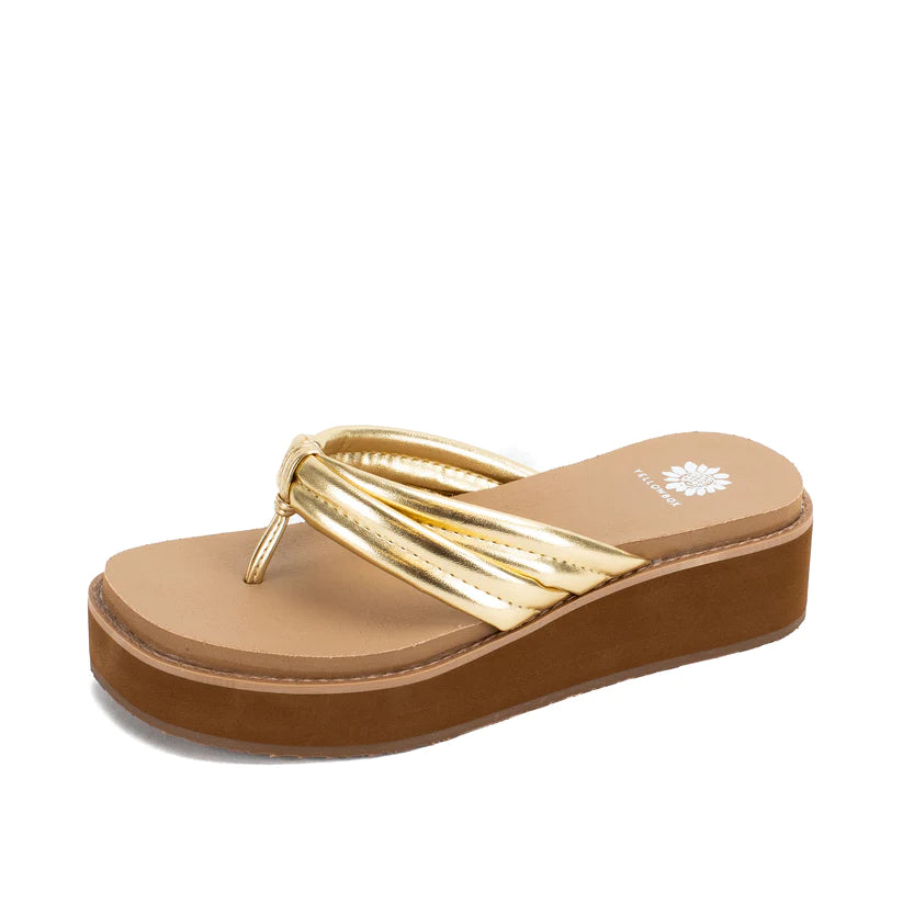 Yellow Box Hasani Gold Sandal