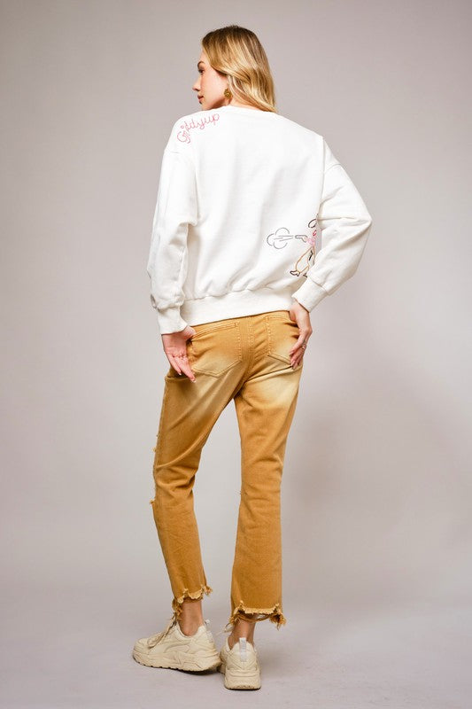 Howdy Rope Embroidered Sweatshirt