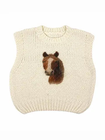 Toddler Horse Sweater Vest