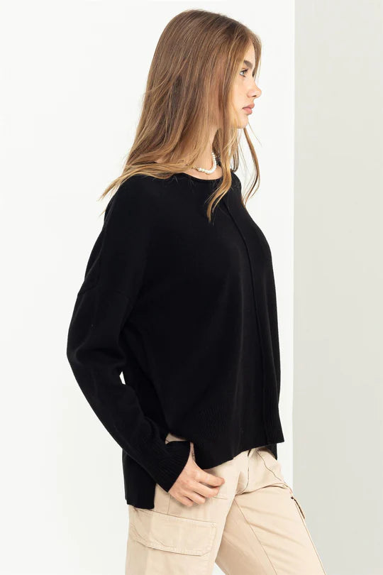 NOT A PLAYER DROP SHOULDER SWEATER