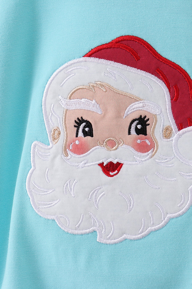 Blue Santa Clause Bubble Onesie