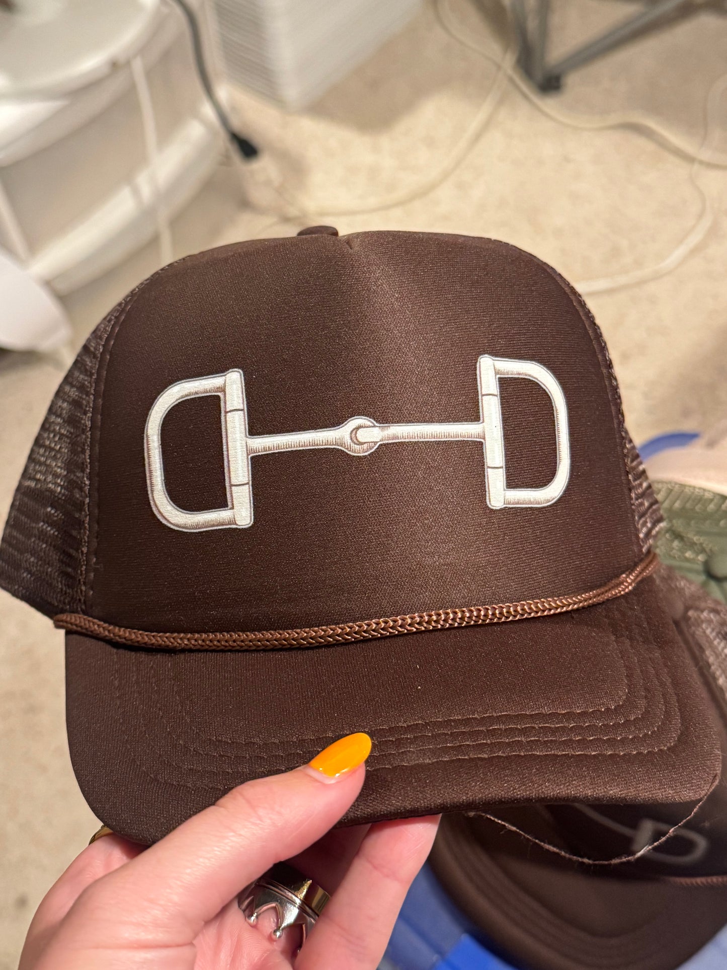 Brown on Brown Bit Trucker Cap-LF