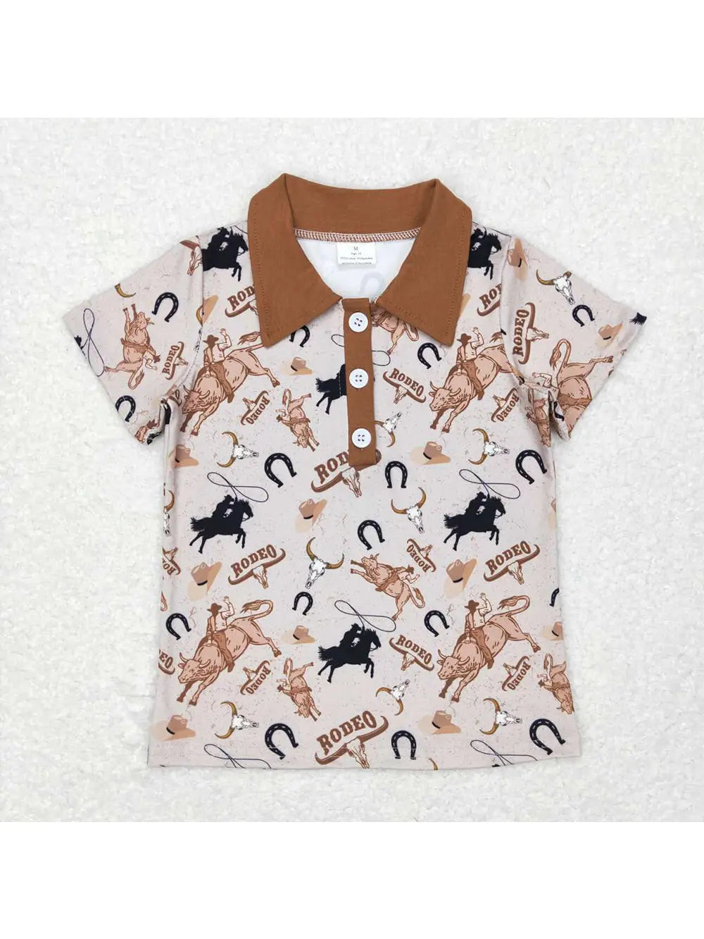 Baby/Boys Western Short Sleeve Top