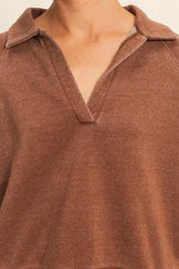 Chestnut Raglan Sleeve Sweatshirt