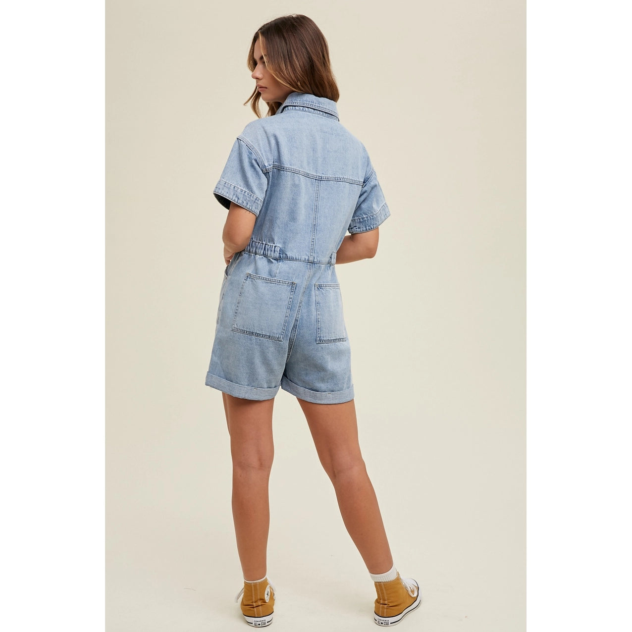 Denim Utility Romper