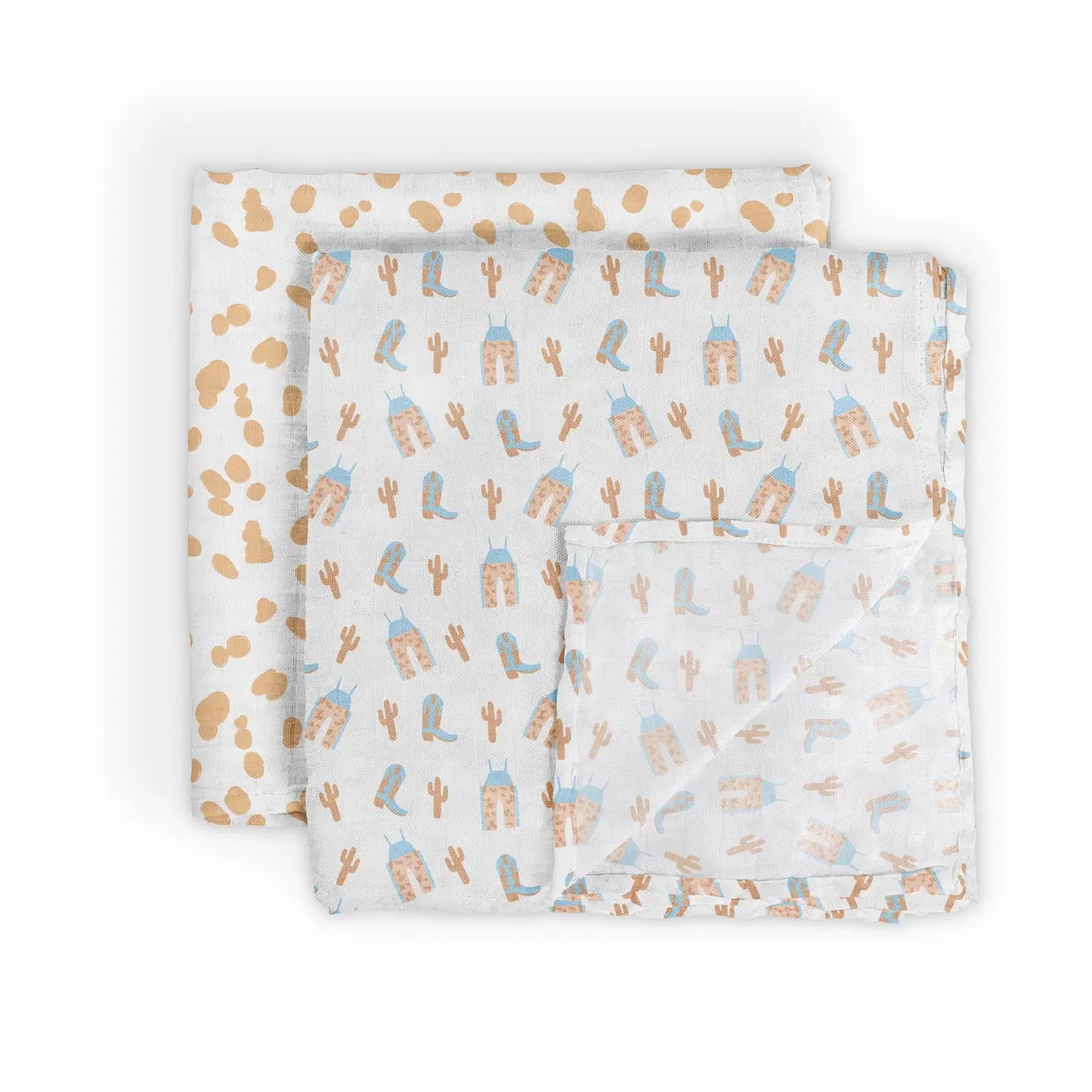 Howdy Partner Bamboo Swaddle Blanket Set
