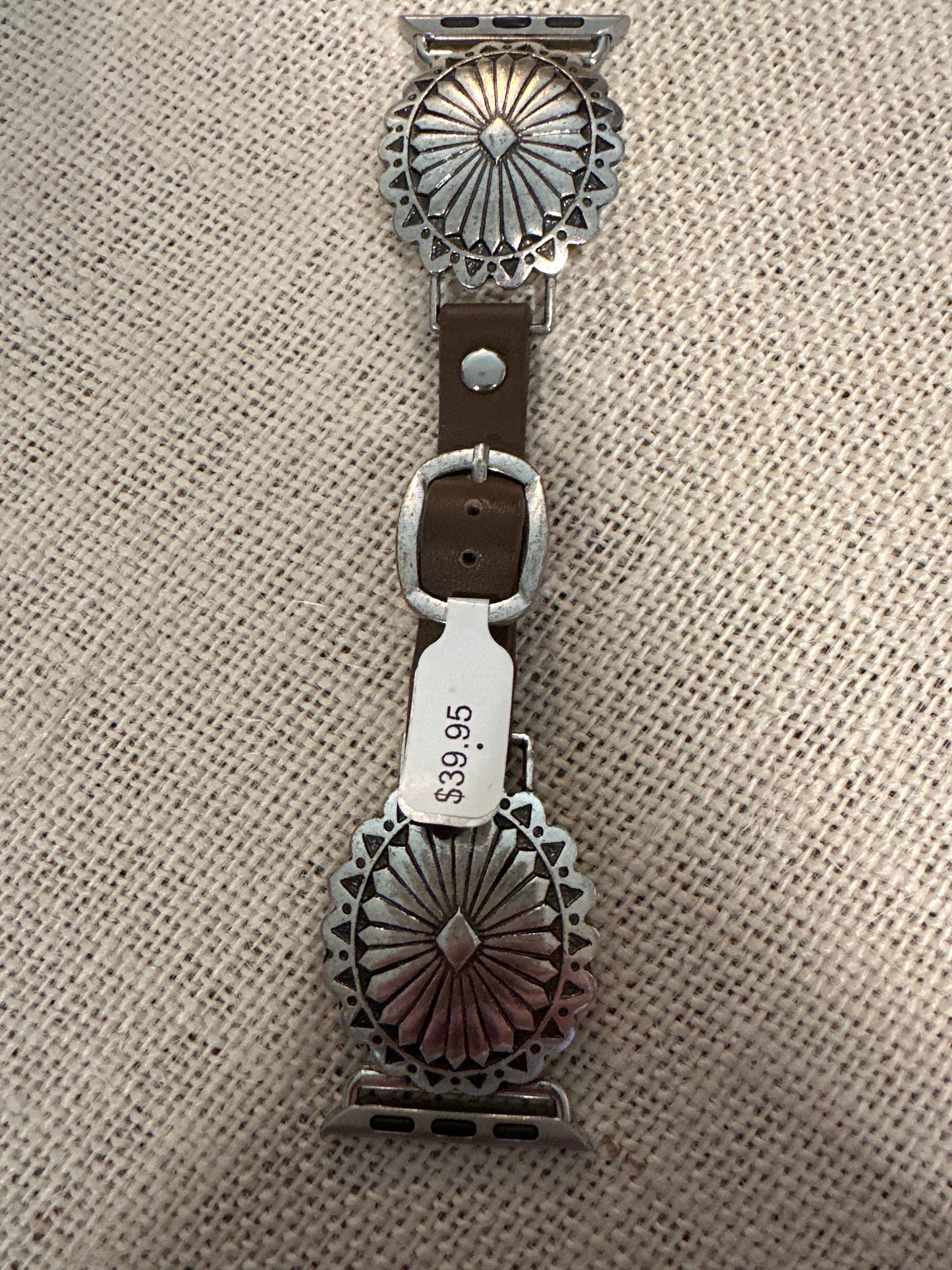 Silver Concho Watchband