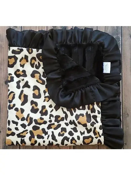Leopard  Carseat Minky Blanket