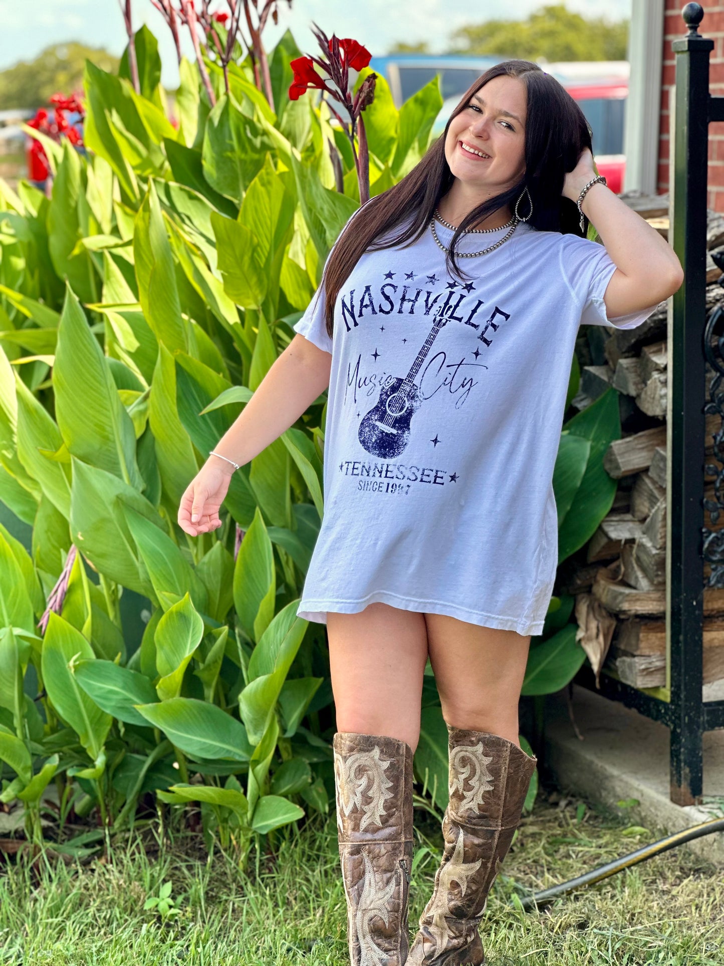 Nashville Music City Graphic Tee