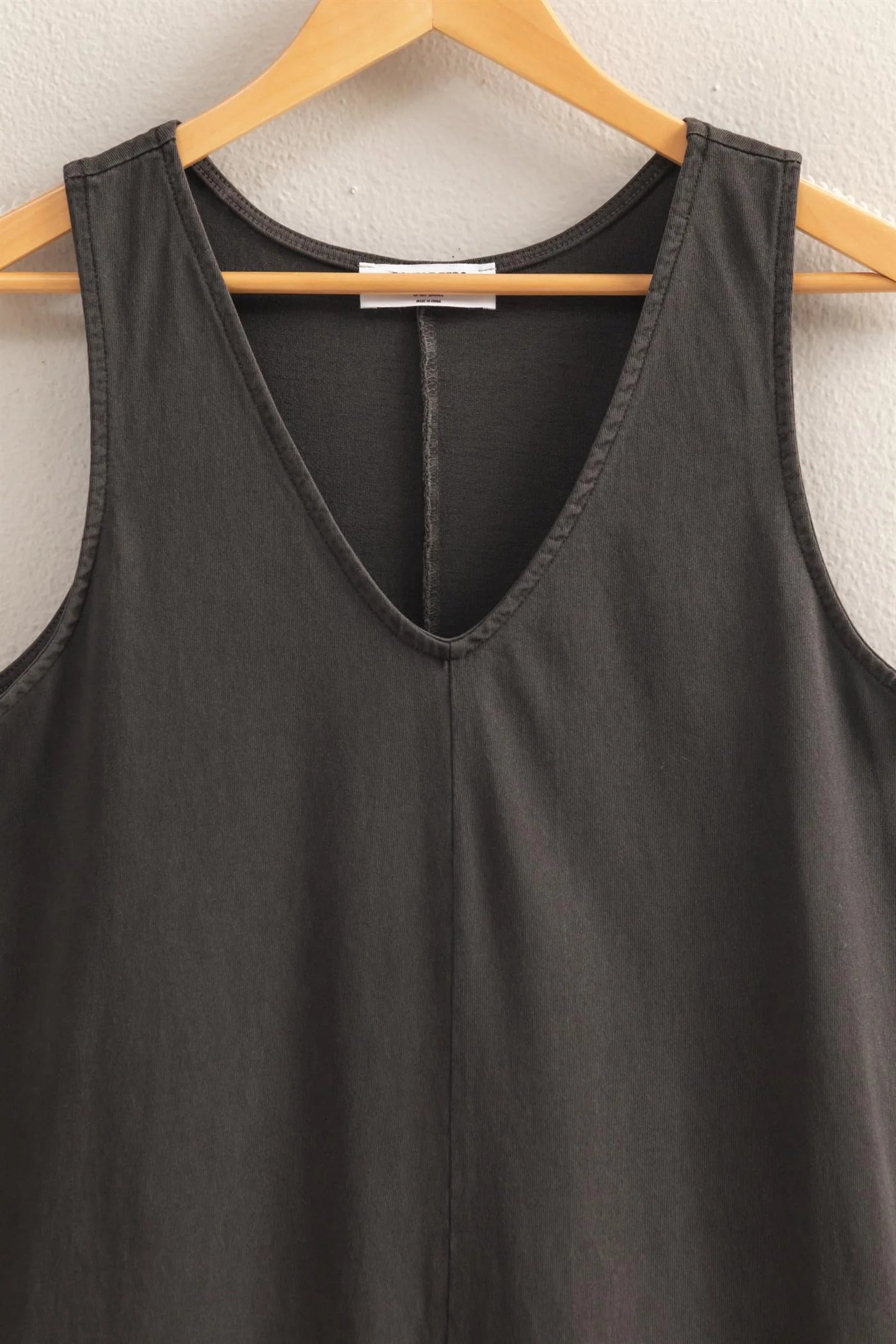 Black Cotton Shorts Romper