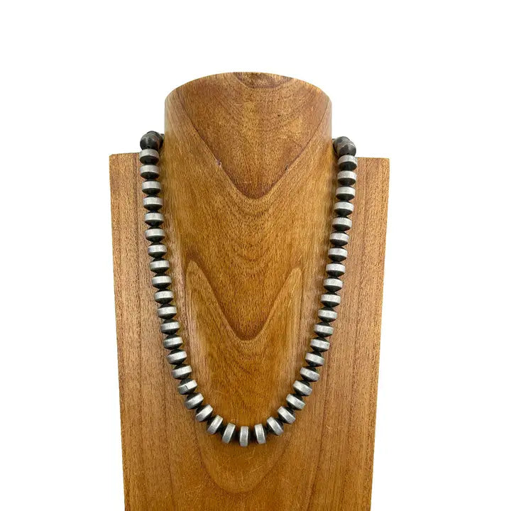 22" Large Saucer Pearl Necklace