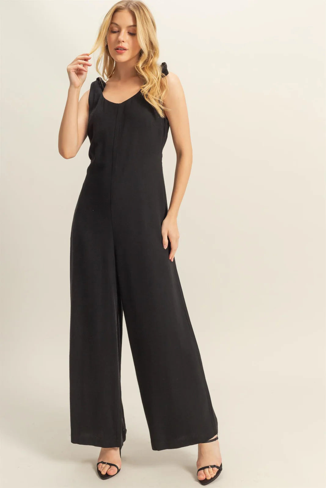 Black Open Back Jumpsuit