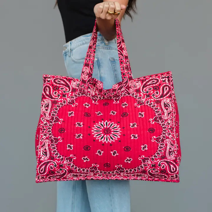 Red Bandana Tote