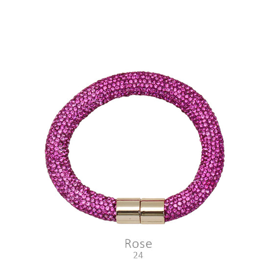 Rose Magnetic Rhinestone Bracelet