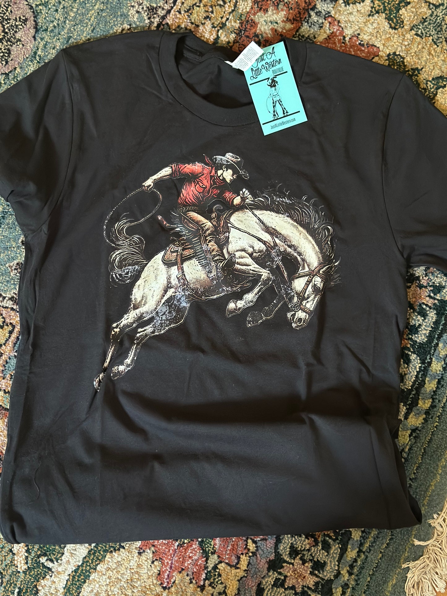 Vintage Black Bronc Tee