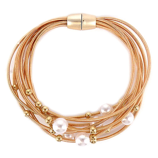 Gold Multi-Strand  Bracelet