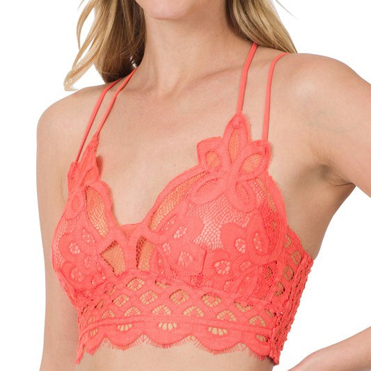 Crochet Lace Bralette - Magenta – JUST A LITTLE WESTERN