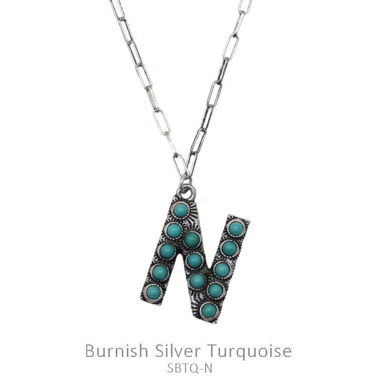 Western Initial Necklace