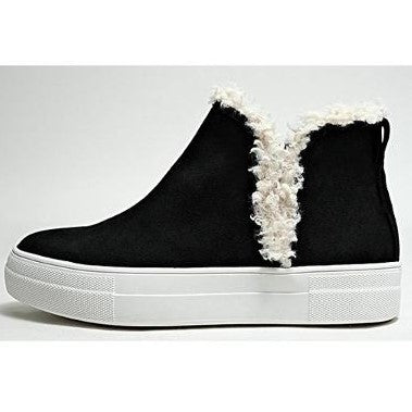 sherpa lined sneaker boot