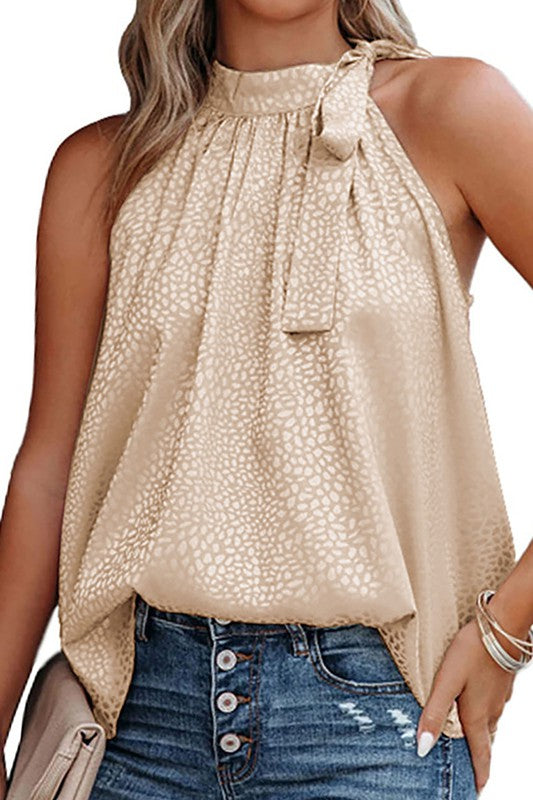 Leopard Print Top - Champagne – JUST A LITTLE WESTERN
