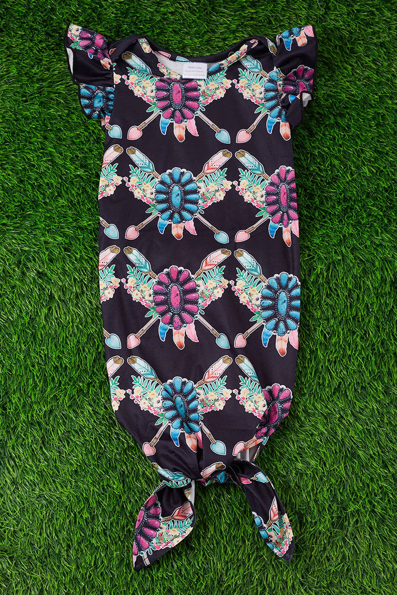 Concho Arrow Baby Gown