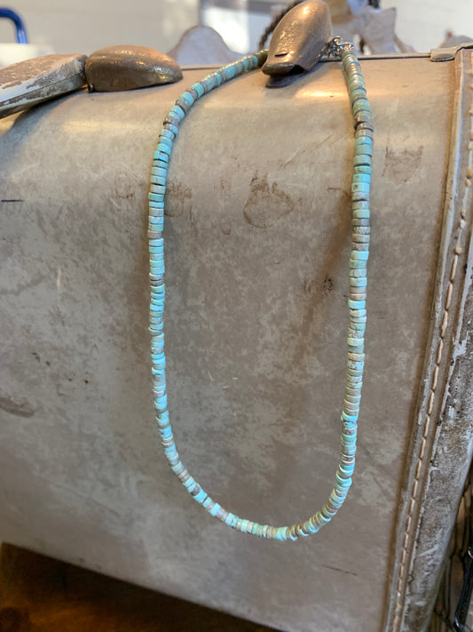 Turquoise Round Beaded Necklace