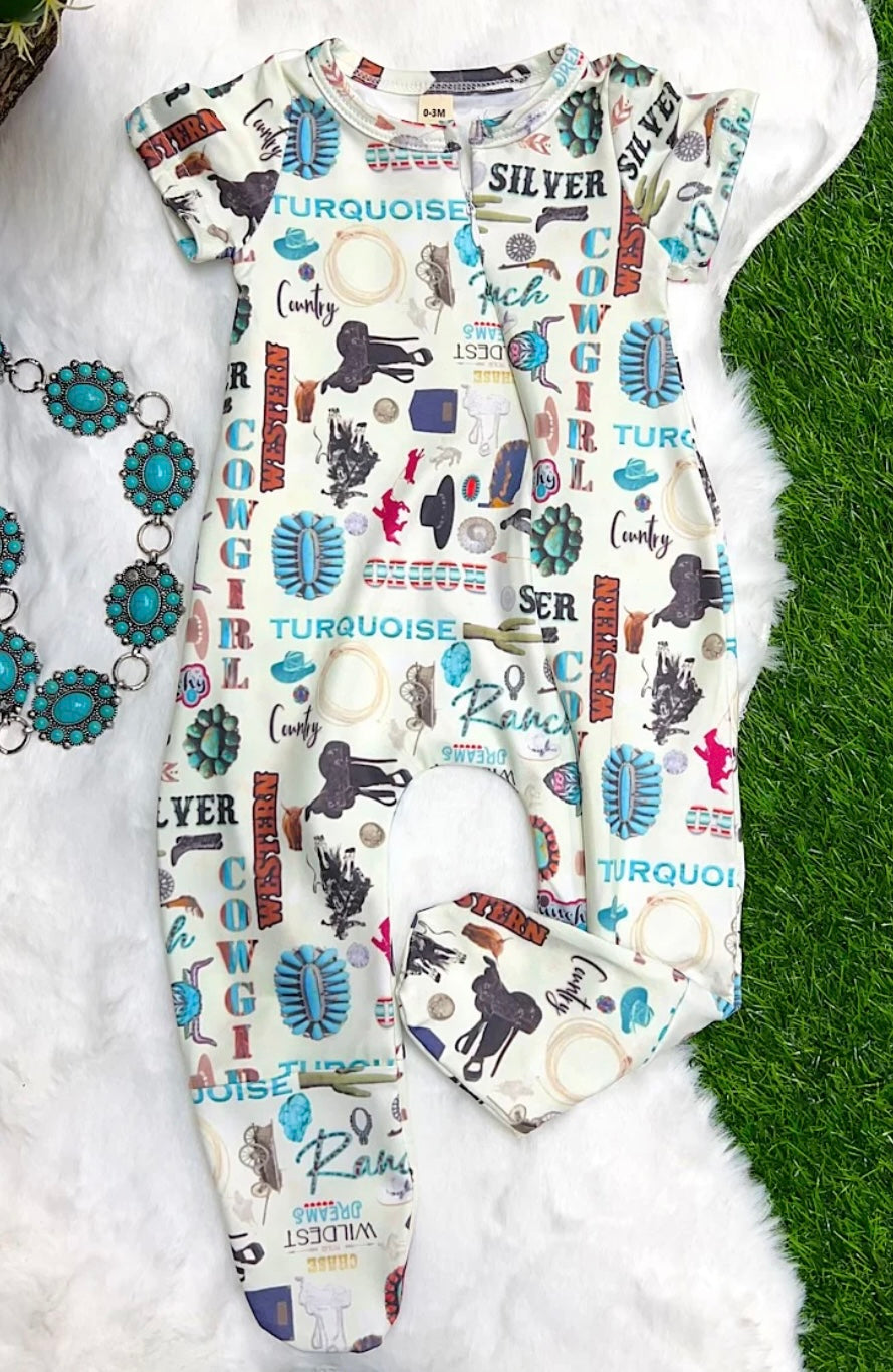 Cowgirl Turquoise Zippy Sleeper