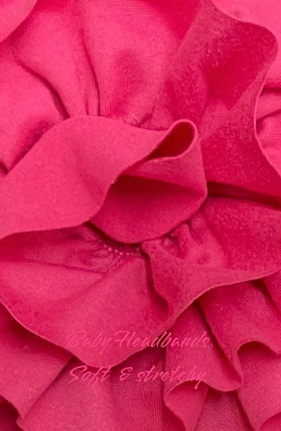 5” Flower Baby Headband in Hot Pink