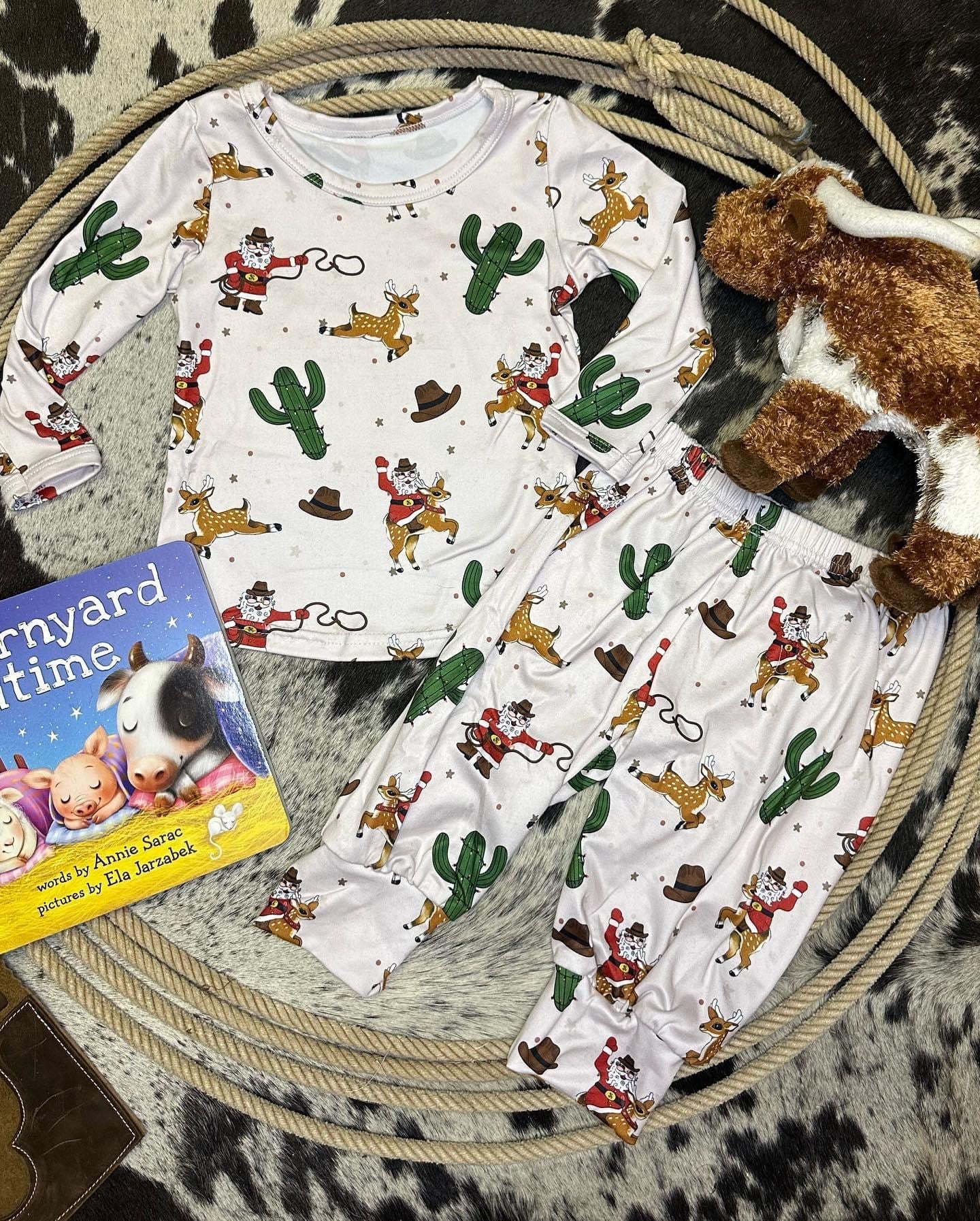 Santa Reindeer Christmas Pajamas