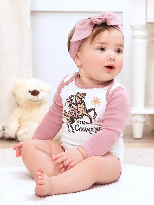 Baby Girl Little Buckaroo Bodysuit