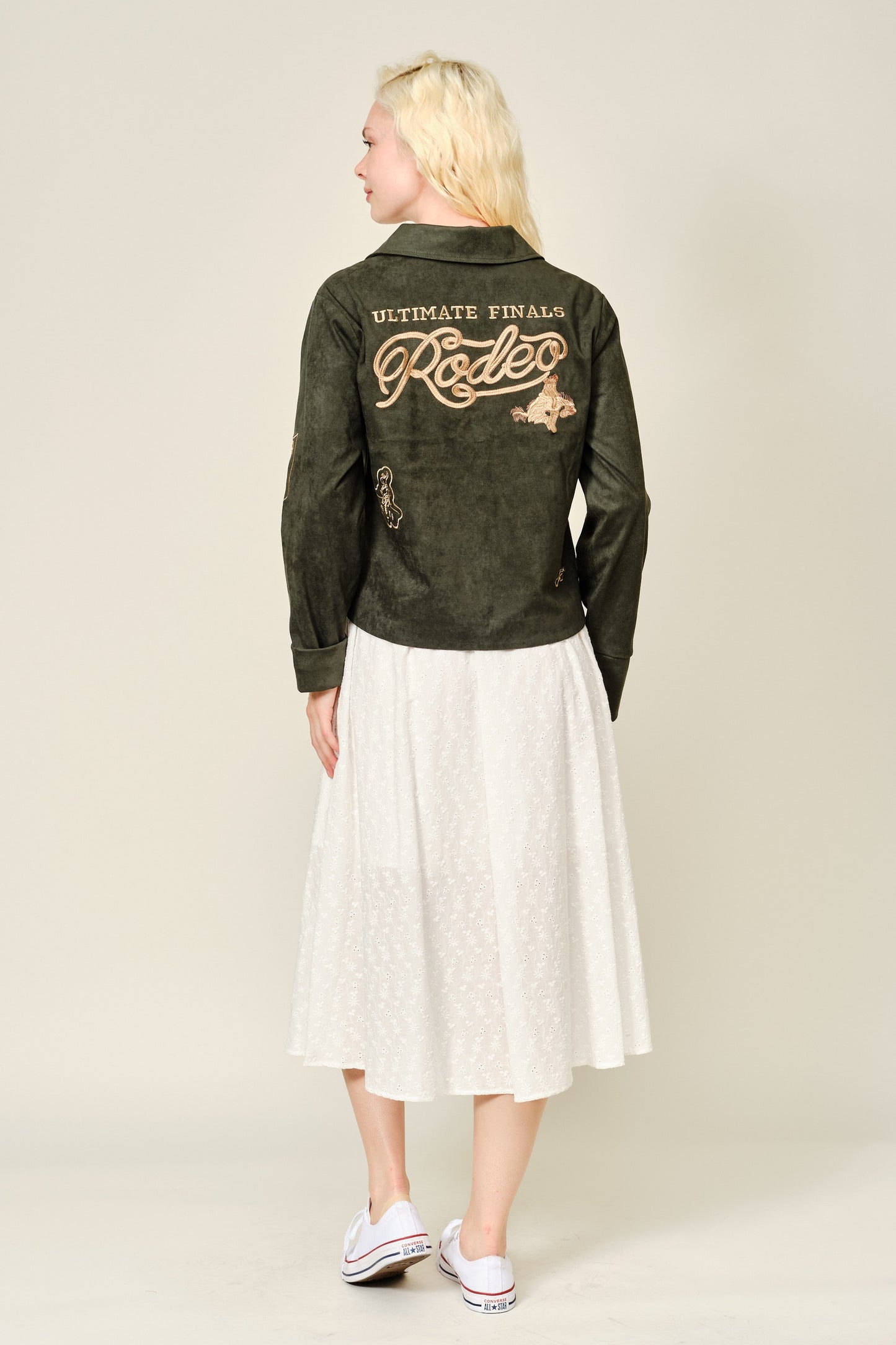 Rodeo Embroidered Suede Jacket