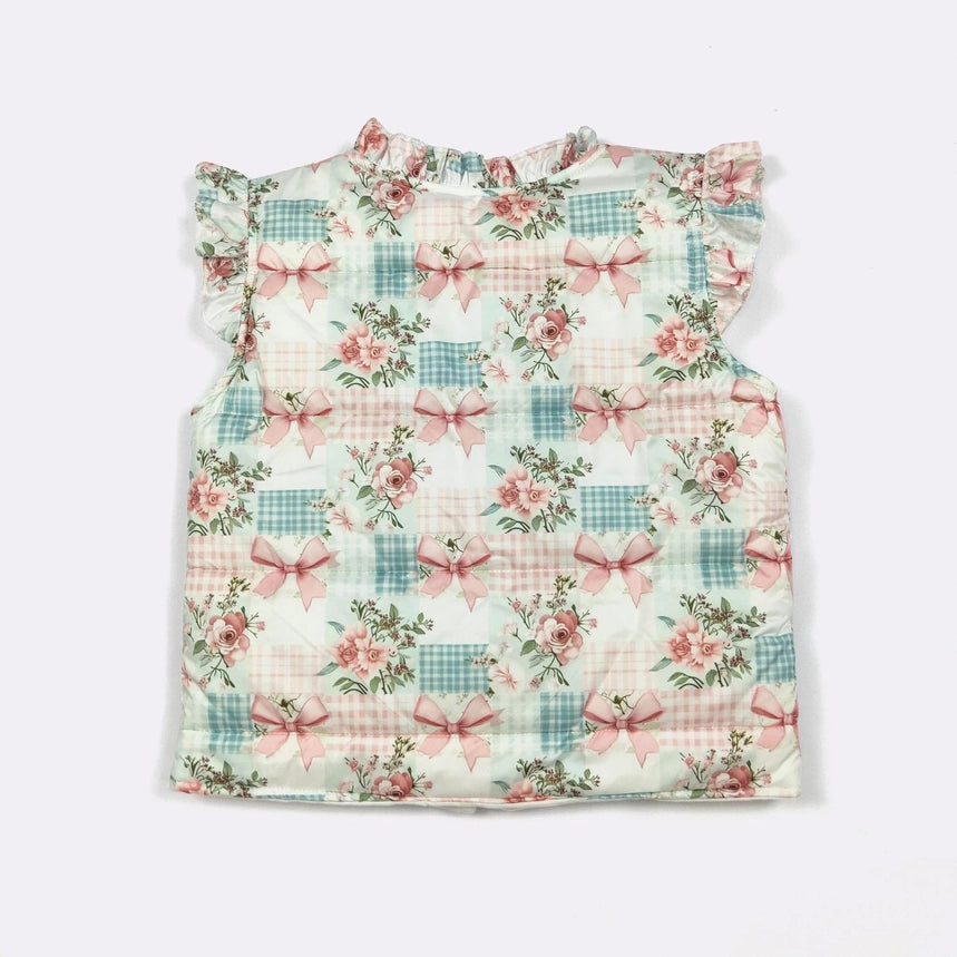 Patchwork Rose Girls Vest