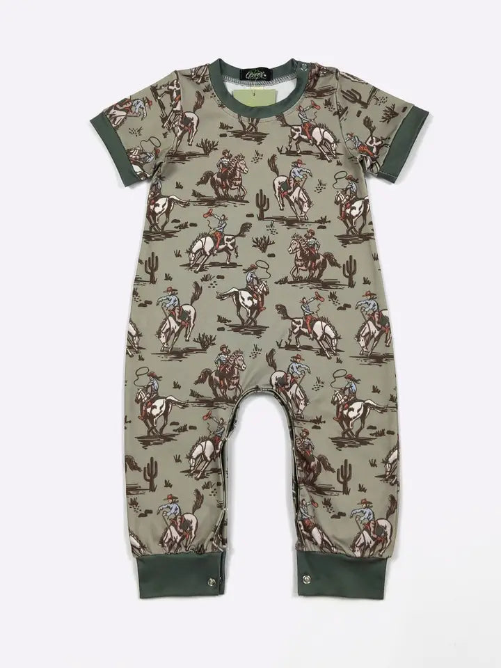 Army Lasso Boys Romper