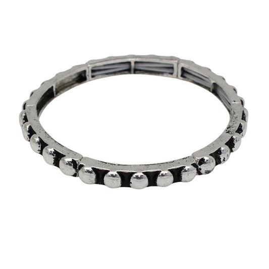Thin Bubble Bead Stretchy Bracelet