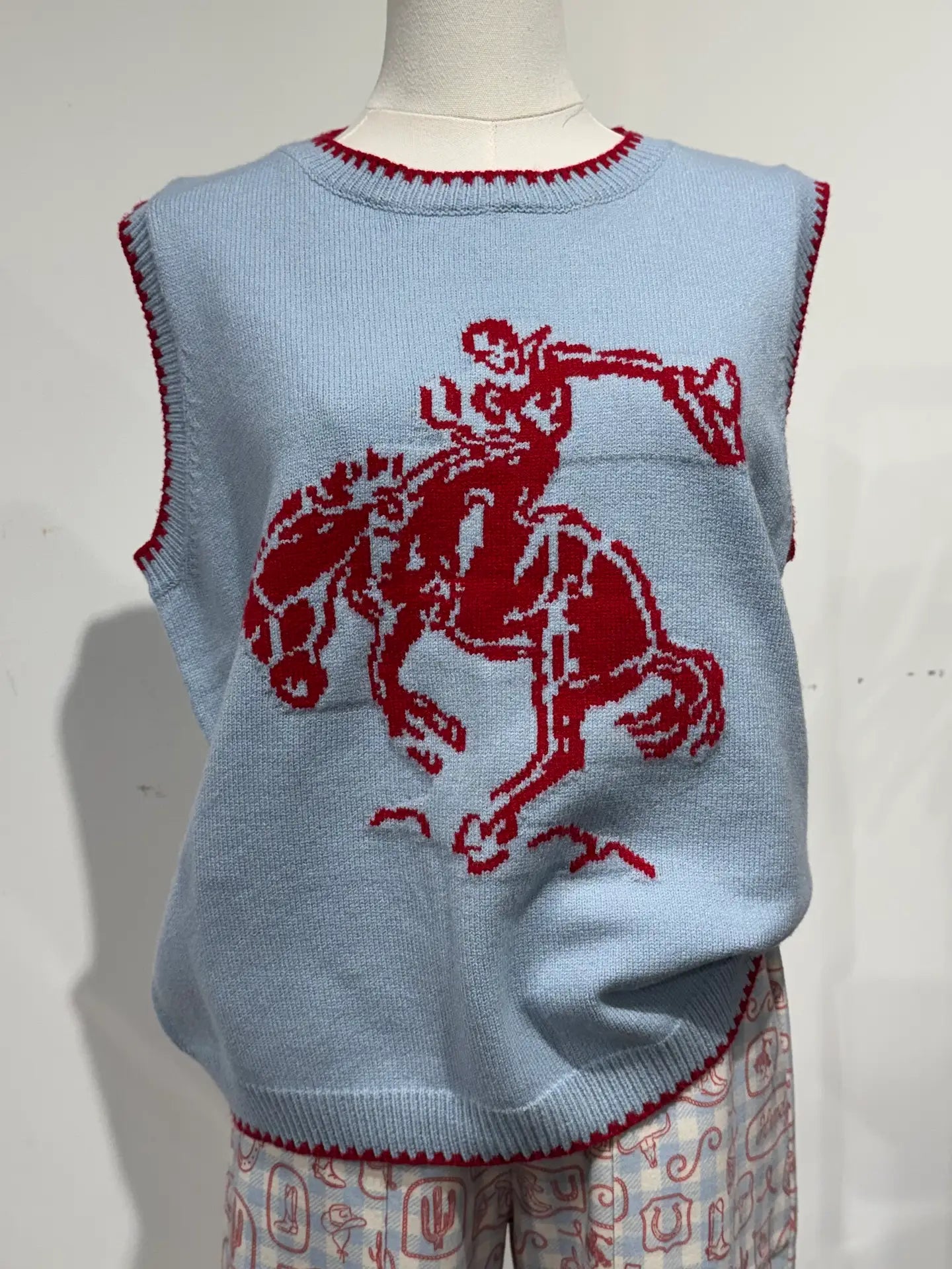 Hats Off to the Cowboy Sweater Vest