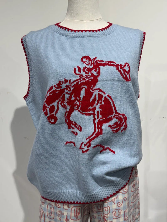 Hats Off to the Cowboy Sweater Vest