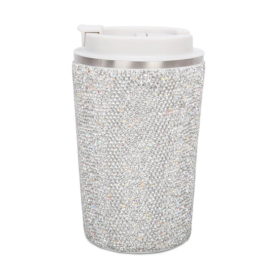 Silver Rhinestone Tumbler