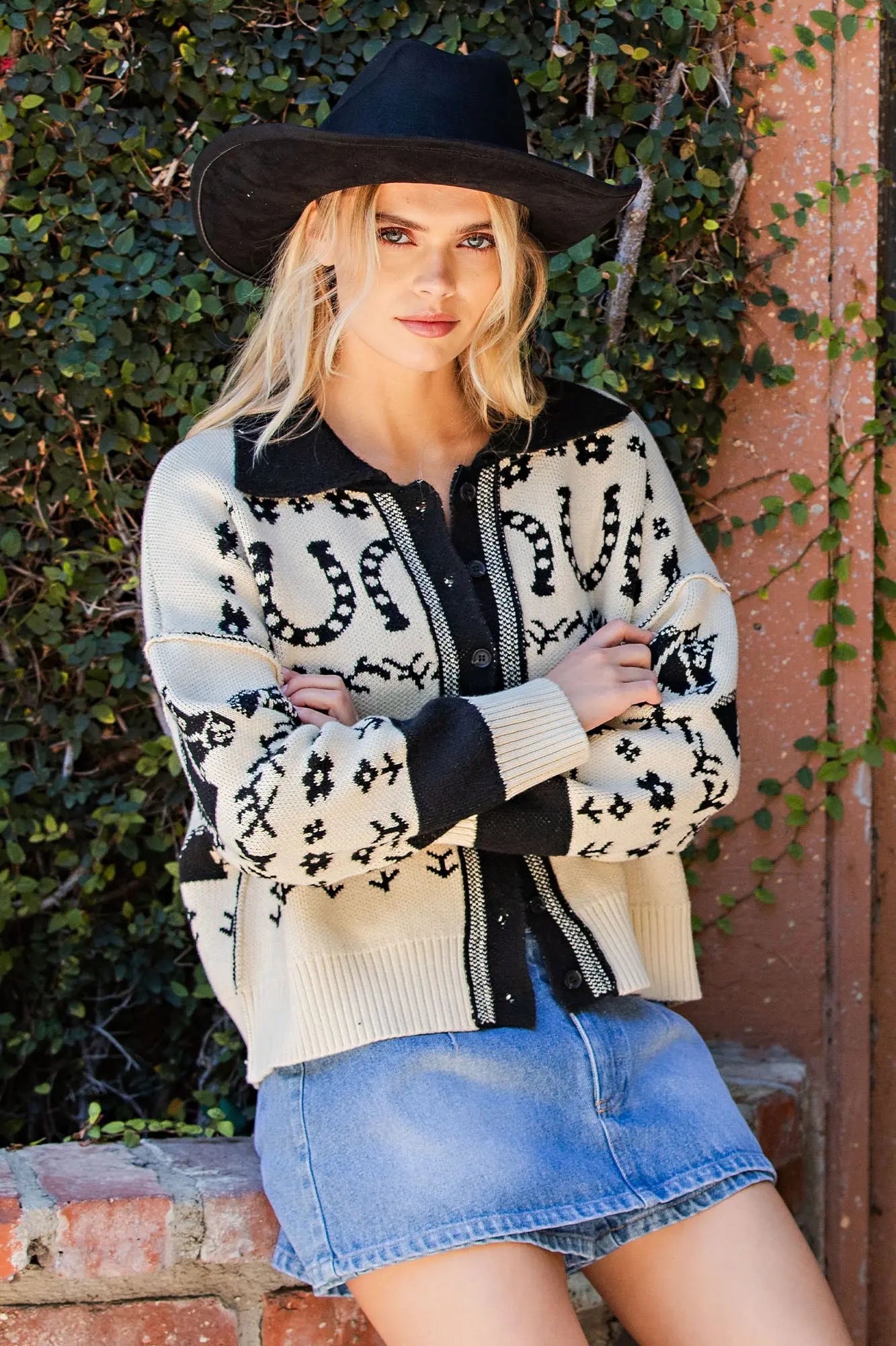 Western Button Down Cardigan